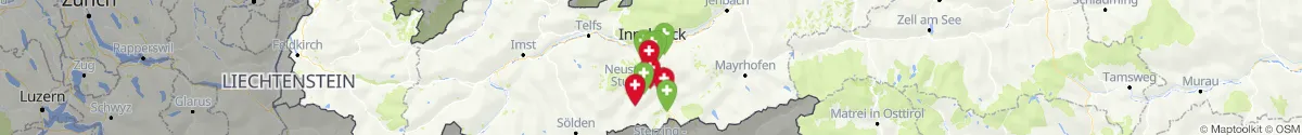Kartenansicht für Apotheken-Notdienste in der Nähe von Trins (Innsbruck  (Land), Tirol)